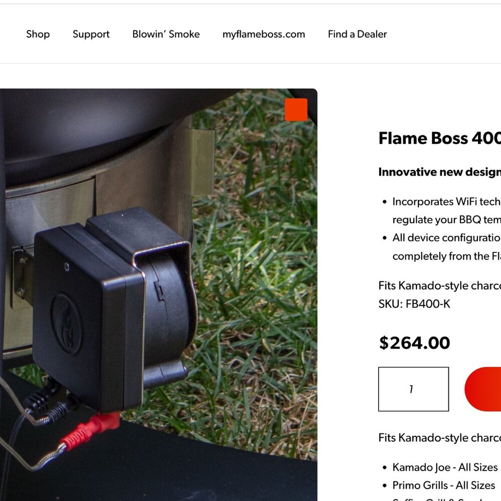 Flame Boss FB400-Kamado Smoker Controller - Picture 7 of 7